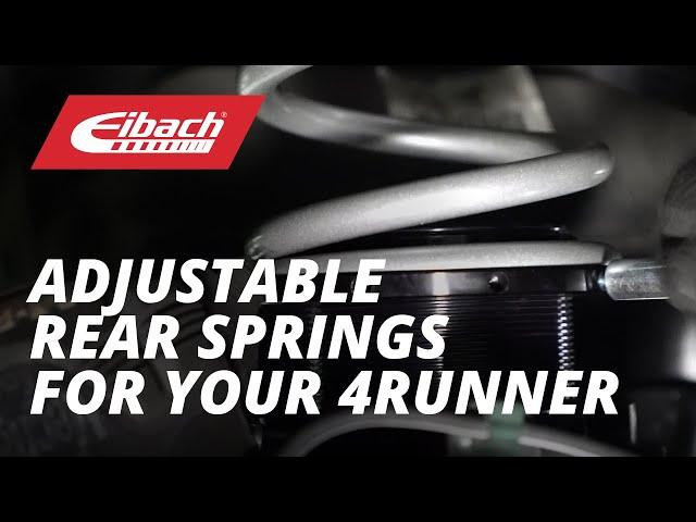 How To: Installing the Eibach LOAD-LEVELING SYSTEM (250lbs) on a 4 Runner