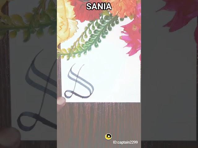 SANIA Name Calligraphy #art #artist #artwork #artkopoint #calligraphy #shezi #sania