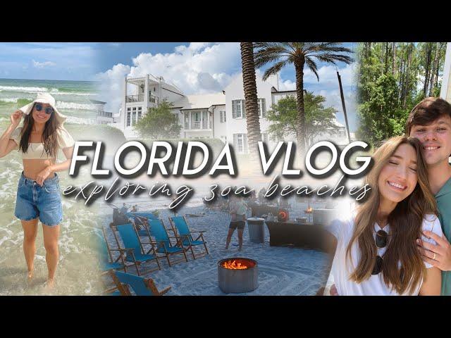 FLORIDA VLOG | exploring 30A beaches, our family vacation, Rosemary Beach travel vlog!