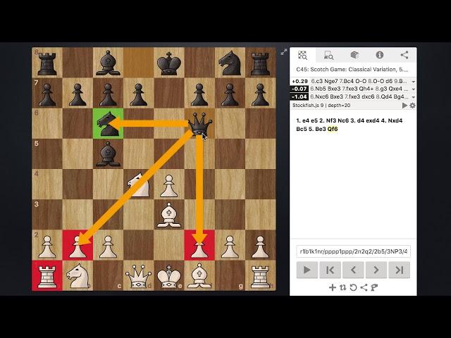 Scotch Game - Chess Lesson 1 - Classical Variation (4 … Bc5)