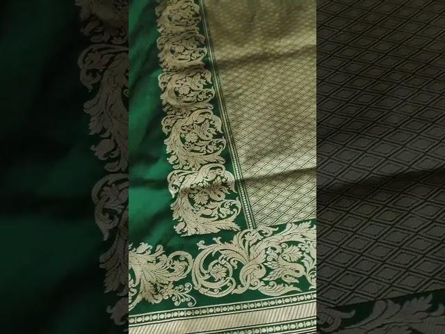 Pure Banarasi Katan Silk Handloom Made Kaduwa Butta Work With Silk Trade Mark