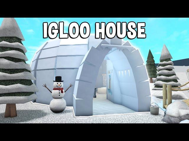 BUILDING AN IGLOO HOUSE IN BLOXBURG