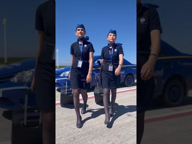 Indigo Ground Staff VS Crew #cabincrew #airhostess #shortvideo