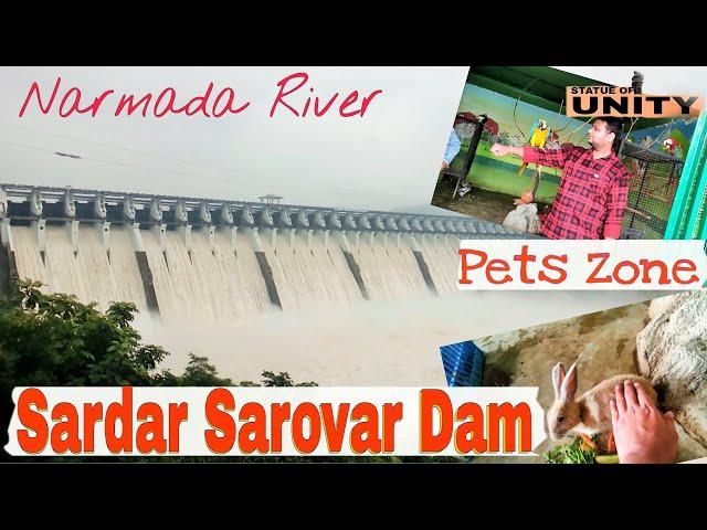 Sardar Sarovar Dam & Pets Zone tour | Sardar Sarovar Dam water level | Statue Of Unity | Pets Zone