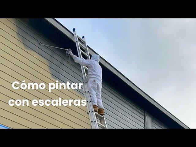 Como pintar exteriores con escalera. Cual forma de pintar les gusta más?