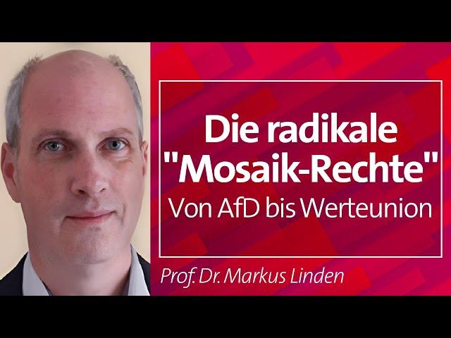 Die radikale "Mosaik-Rechte": Von AfD bis Werteunion - Prof. Dr. Markus Linden, 05.02.2024