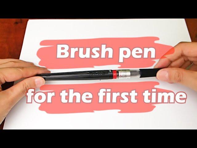How to load ink on a Pentel brush pen for the first time