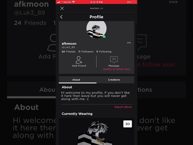 Dont trust this guy hes a scammer if u wanna report him just search his user