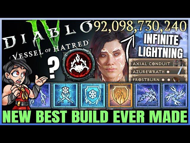 Diablo 4 - New Best Meta INFINITE DPS Sorcerer Build Found - S6 OP Frost Fire Chain Lightning Guide!