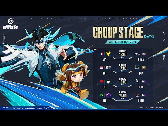 [EN] 2024 Honor of Kings Championship Group Stage Day 5