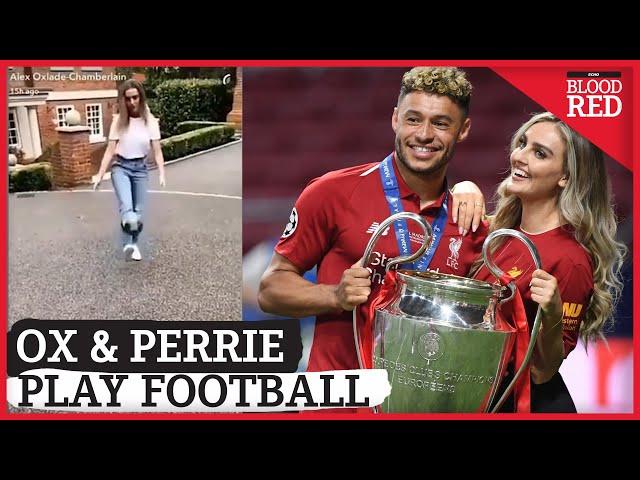 "UNBELIEVABLE!" | Alex Oxlade-Chamberlain Teaches Perrie Edwards to Play Football