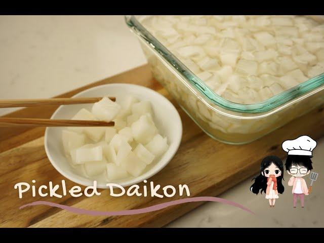 Making the Pickled Daikon Radish from Korean Restaurants at Home [Simple Side Dish] - Time To Eat