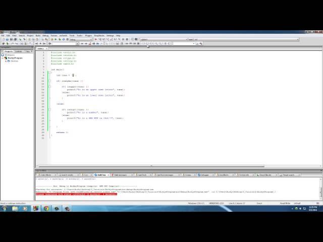 C Programming Tutorial - 33 - isupper and Challenge #1!