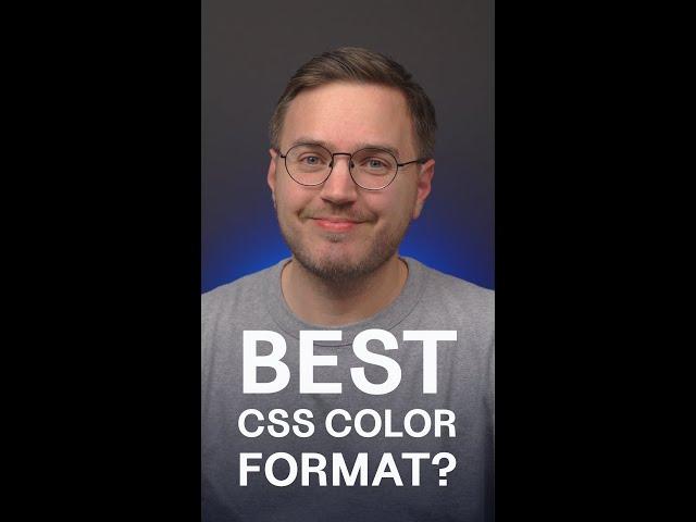 What’s the Best CSS Color Format? #shorts