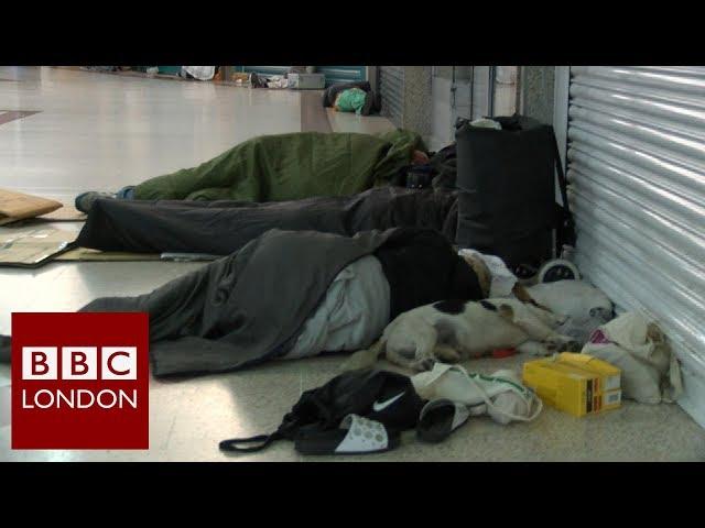 The shopping centre that's become an unofficial homeless shelter by night – BBC London News