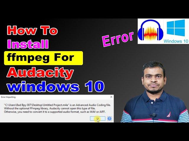 How To Install ffmpeg For Audacity | Audacity ffmpeg Error | audacity import mp3 problem | Audacity