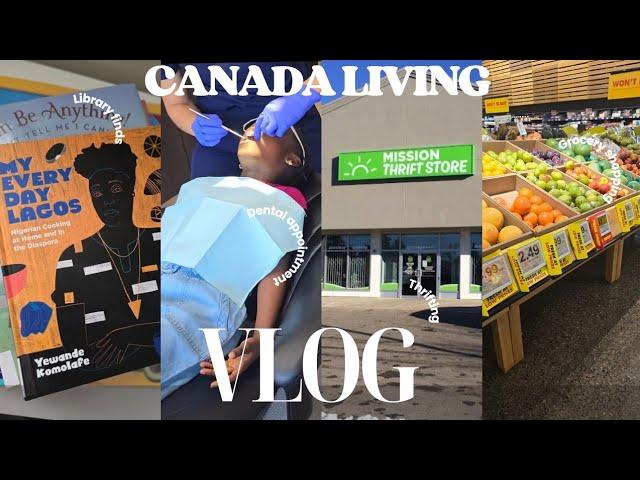 LIVING IN CANADA:BACK TO SCHOOL PREP|VISIT TO THE DENTIST|SHOPPING|LIBRARY FINDS#vlog #lifeincanada