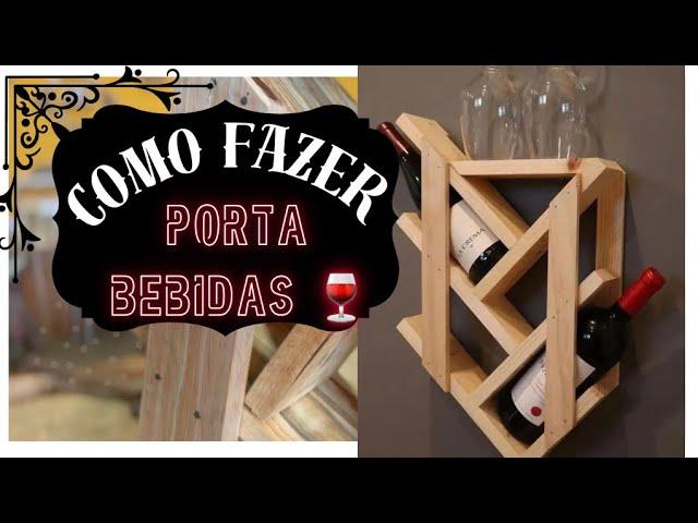 Como fazer ; Um porta bebidas para vinhos ;suportes para bebidas @Juniordupallet