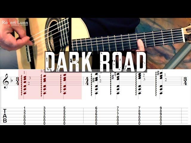 Dark Road - Full Tutorial with TAB - Classical Guitar