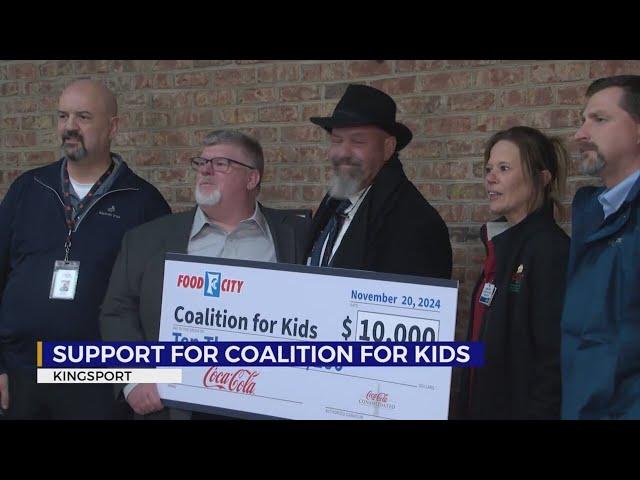 Coca-Cola Consolidated presents $10K check to Coalition for Kids