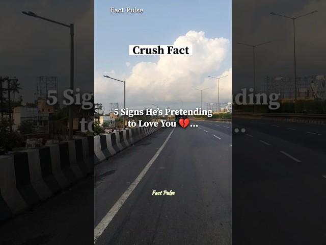  5 Signs He's Pretending to Love You | Facts Pulse#LoveFacts #FactsPulse #PsychologyFacts #FakeLove