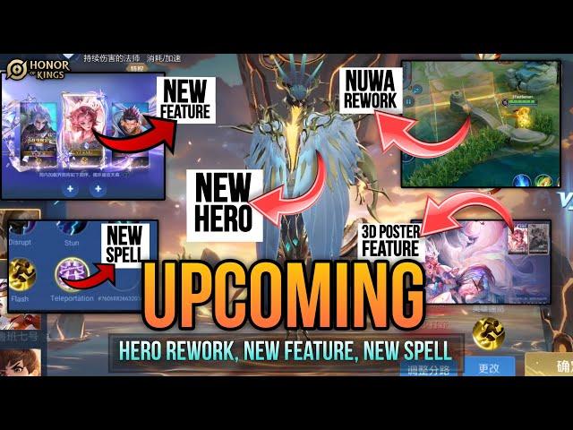 HOK: UPCOMING NEW HERO, HERO REWORKS, SPELLS, FEATURES IN GLOBAL | Honor of Kings