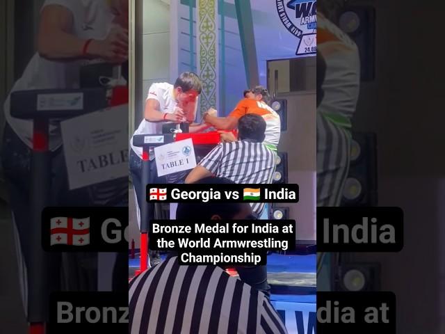 India's Ayush Kaushal wins Bronze medal at the World Armwrestling Championship #waf #armwrestling