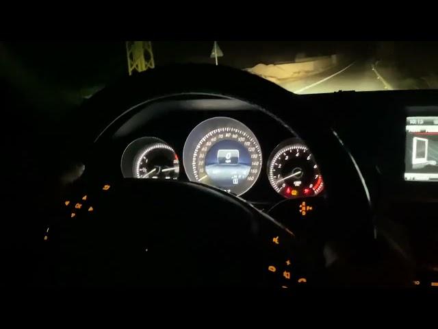 Mercedes E350 2014 0-60 acceleration (uphill)