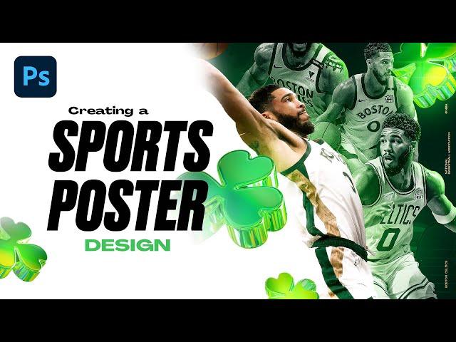 Creating a Sports Design Poster | Photoshop Tutorial - Let's Create EP6