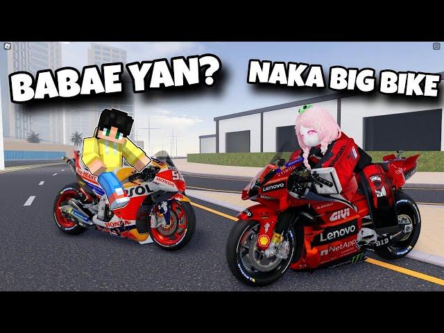 NAG PALIT KAME ng MOTO GP BIG BIKE ng MAGANDANG BABAE at NAG LABAN sa ROBLOX