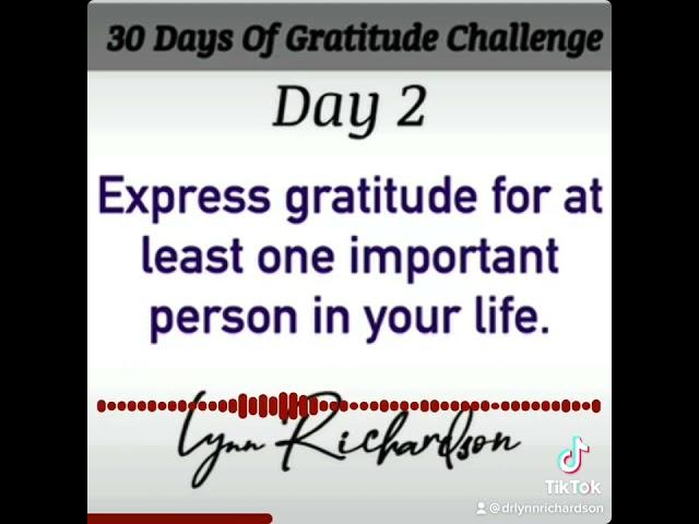 Gratitude Challenge Day 2 -Listen!