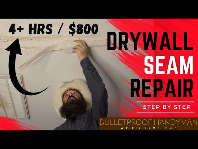 Seamless Delaminated Drywall Seam Repair