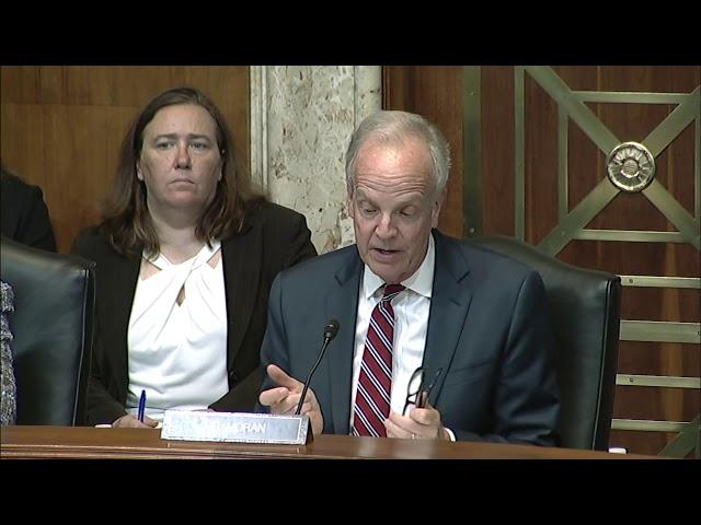 Sen. Moran Questions FBI Director Wray on Olympic Abuse Investigation