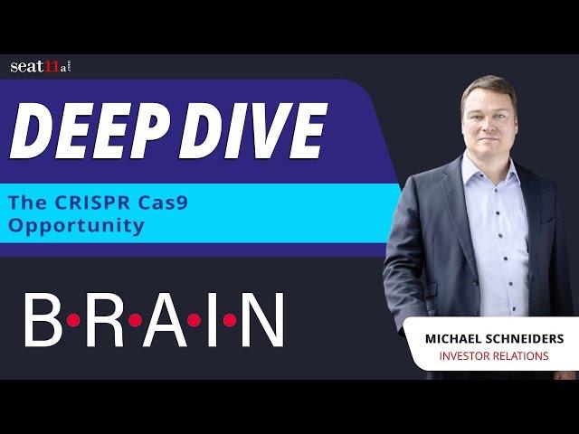 BRAIN Biotech AG | Deep Dive: CRISPR Cas9 | Michael Schneiders, Investor Relations