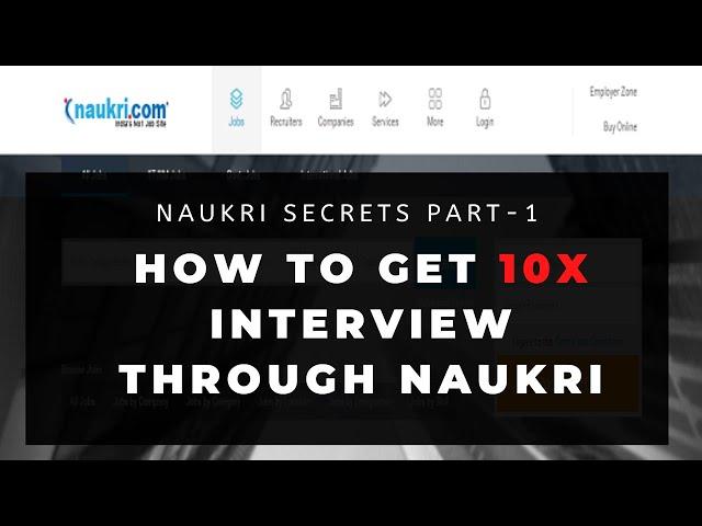 How to Catch Recruiter's EYE on your Profile in Naukri? Naukri Tutorial Part 1