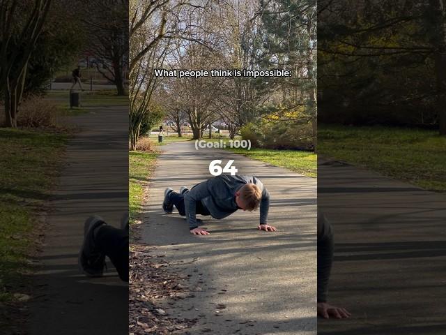 What ppl think is impossible Vs. What they’re capable of #motivationalvideo #inspiration #pushups