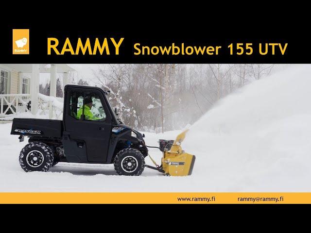 Rammy Snowblower 155 UTV PRO action 4min