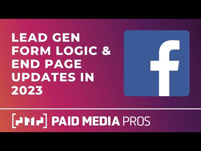 Facebook Lead Gen Logic and End Pages