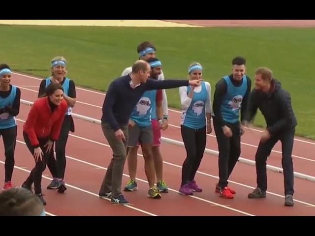 Prince Harry, William & Princess Kate Race for Charity | ABC News