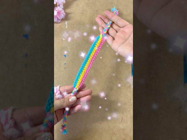 [How to make a striped bracelet] #friendshipbracelet #shorts #handmade