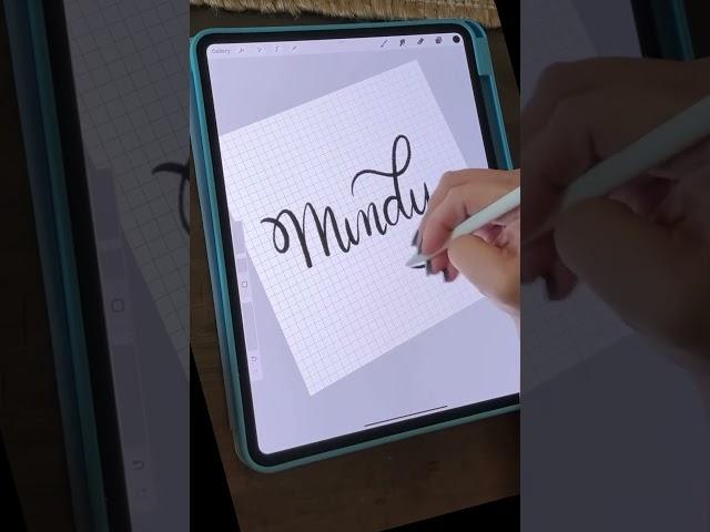 Digital Lettering Names on the iPad Procreate App  #faithbased #ipadprocreate #procreateart