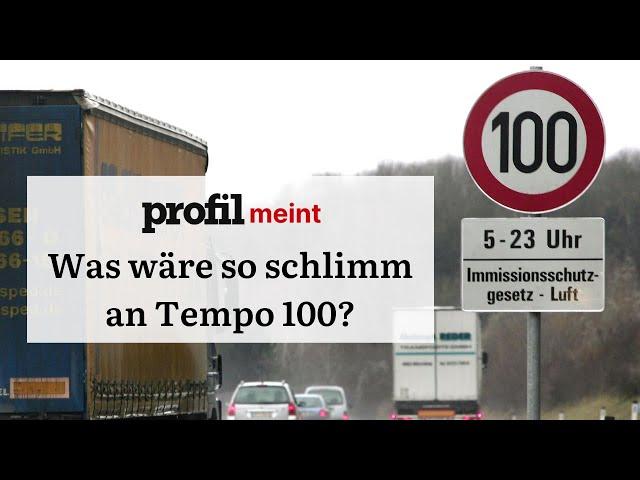 #profilMeint: Was wäre so schlimm an Tempo 100 auf unseren Autobahnen?