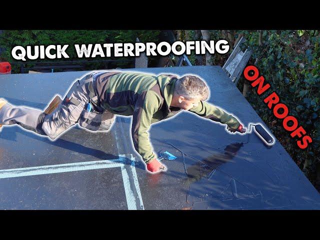 Easily Waterproof A Flat Roof With Liquid Rubber Membrane