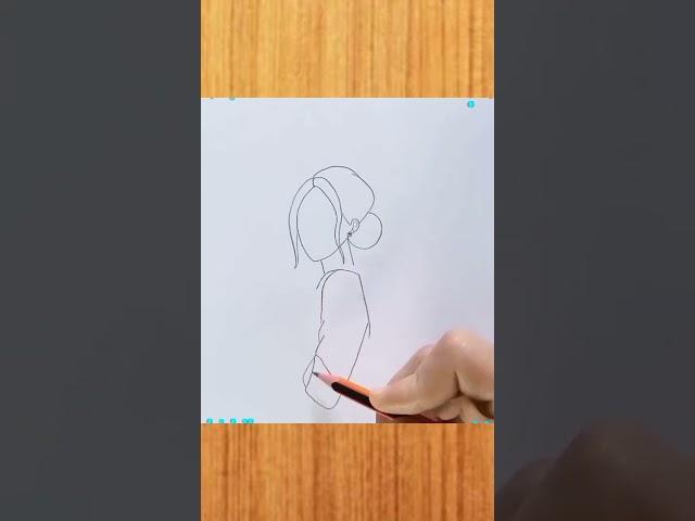 Beautiful Girl Drawing | Girl Drawing #short #trending #youtubeshort #shortvideo #girl #shorts.