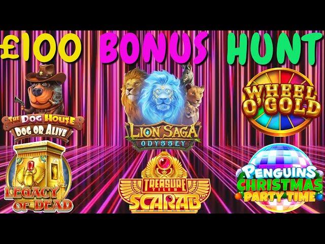 NEW YEARS EVE SLOTS £100 BONUS HUNT ONLY 5 COLLECTED ANY BIG WINS?