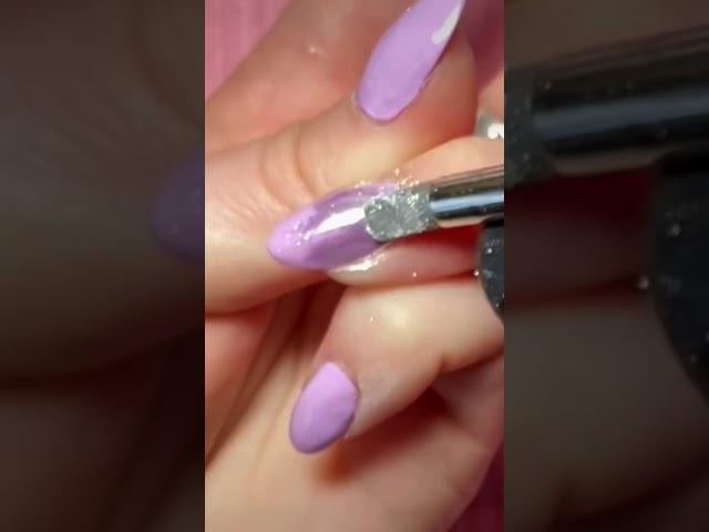 Lila Chrome Glazed Nails - full video on channel!