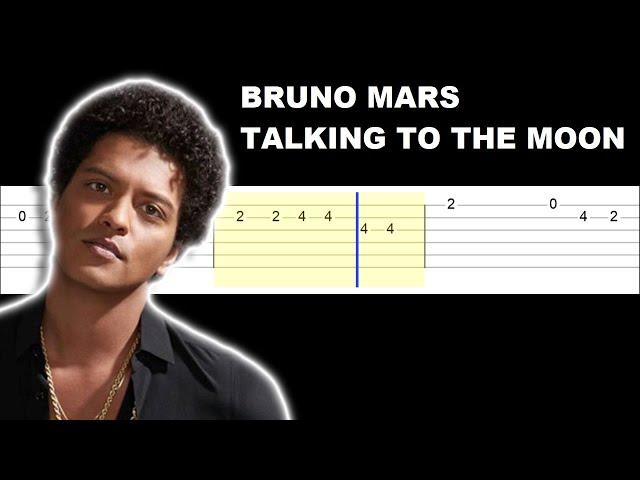 Bruno Mars - Talking to the Moon(Easy Guitar Tabs Tutorial)@polaroidloveeasyguitartabs