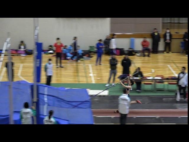 YAMAMOTO Aki 3m50(3rd attempt)S ○ Women's Pole vault 2020Kagawa Indoor Jump Competition
