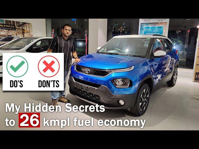 Tata PUNCH Bad Mileage?🩸 Hidden Tips & Tricks to Increase Mileage to 26 kmpl #Punch