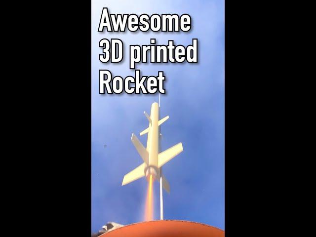 Awesome 3D printed rocket